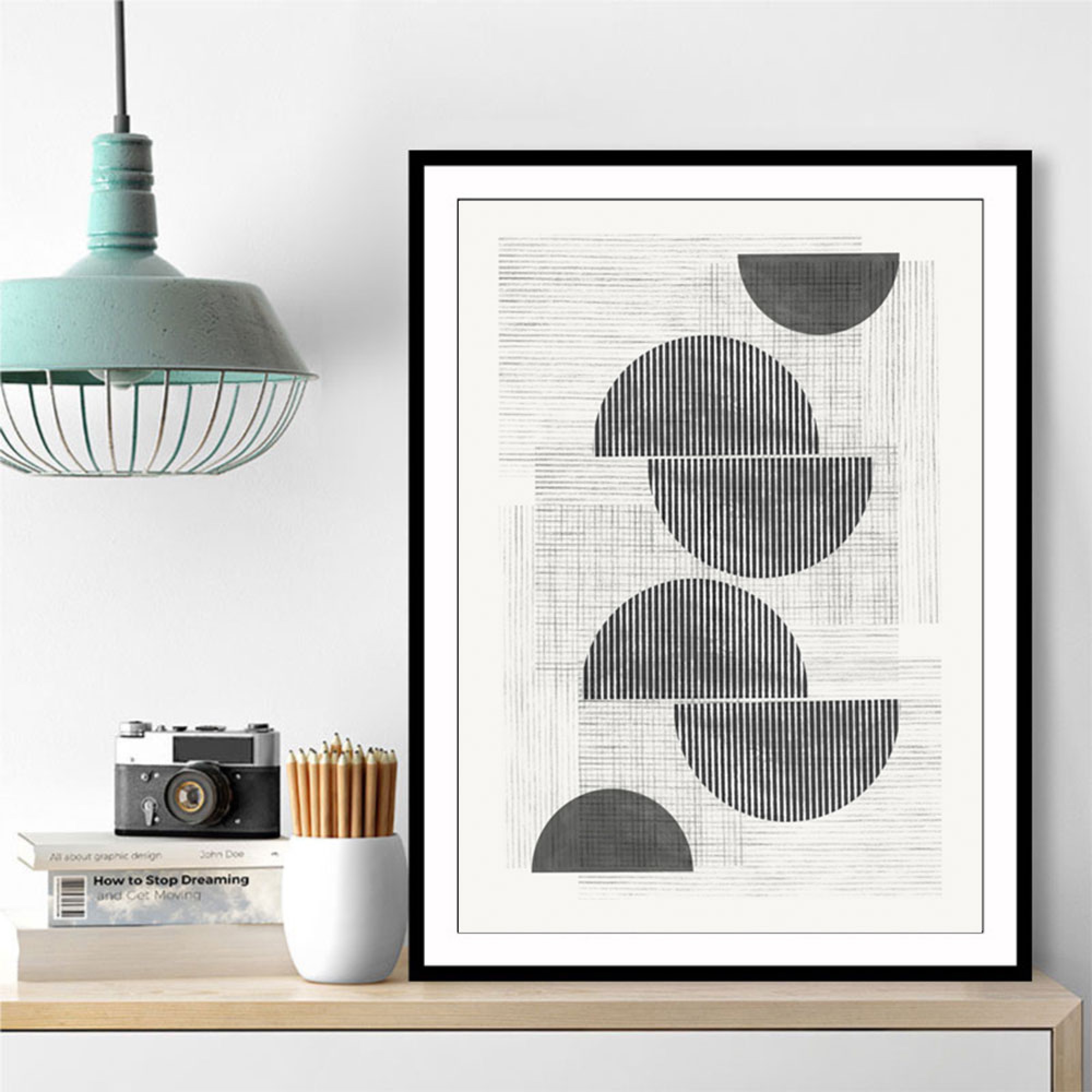 View of Retro Modern Wall Art